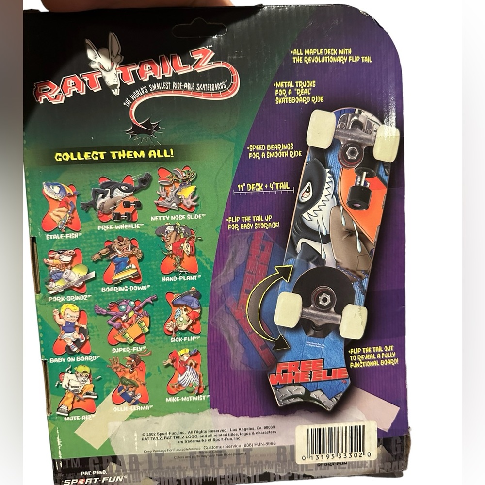 RAT TAITLZ, mini skateboard, the world’s smallest rideable skateboard/ NEW!!